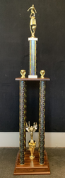 Tall Four Poster Soccer Trophy